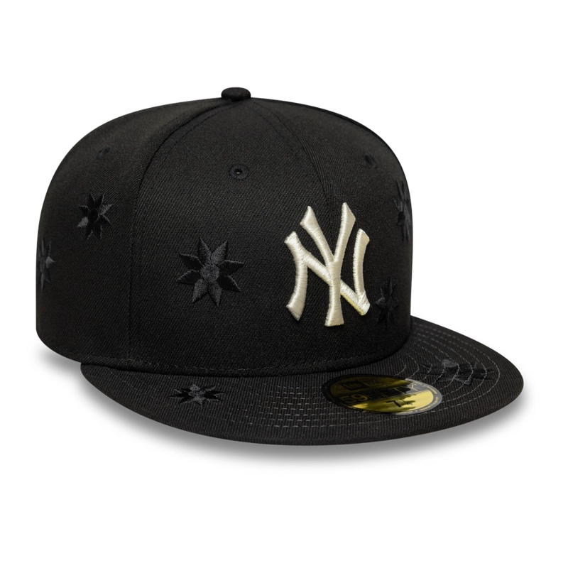 GORRA 59FIFTY MLB NEW YORK YANKEES FLOWER EMBROIDERY NEGRO - 2