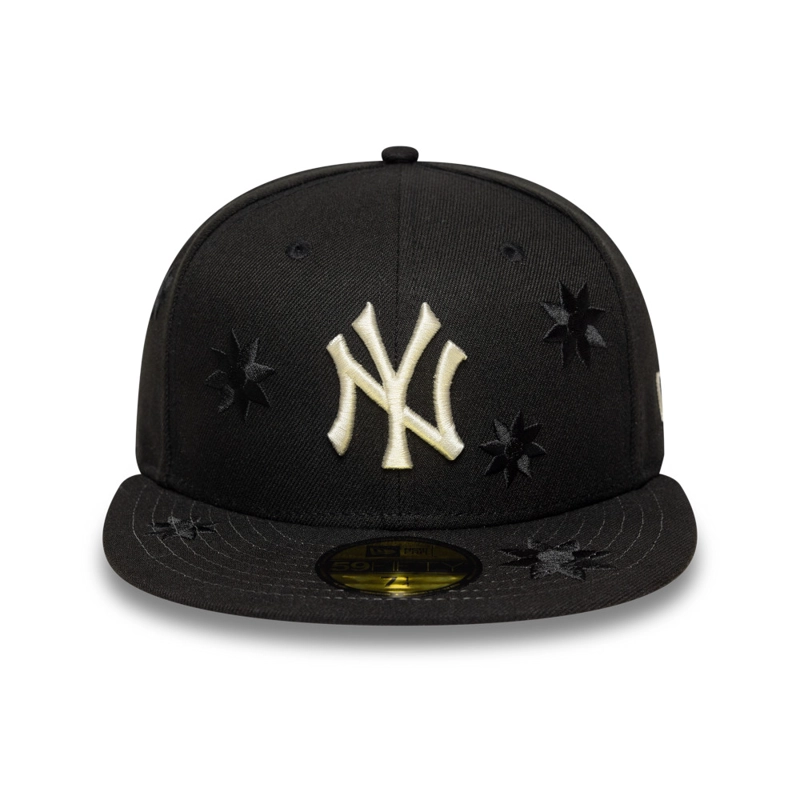 GORRA 59FIFTY MLB NEW YORK YANKEES FLOWER EMBROIDERY NEGRO - 3