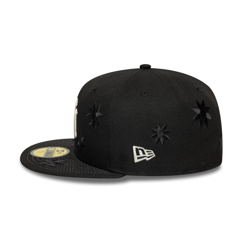 GORRA 59FIFTY MLB NEW YORK YANKEES FLOWER EMBROIDERY NEGRO - 5