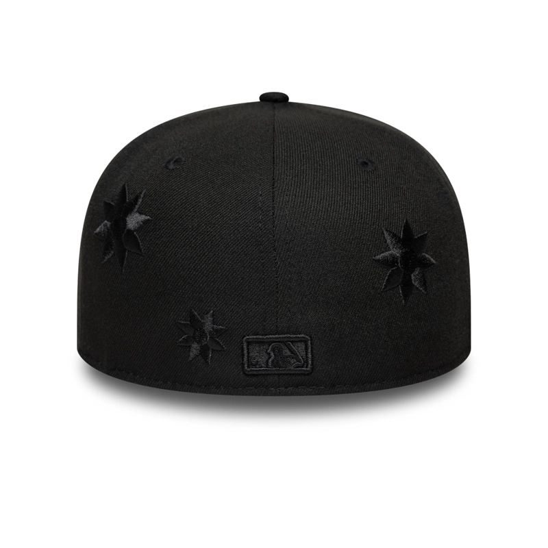 GORRA 59FIFTY MLB NEW YORK YANKEES FLOWER EMBROIDERY NEGRO - 6