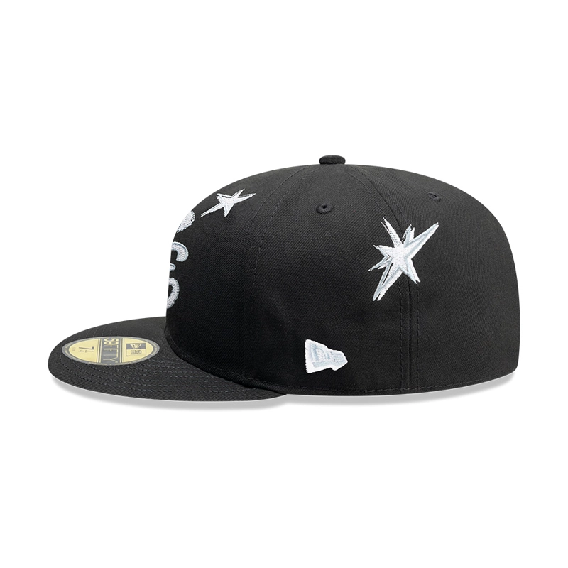 GORRA 59FIFTY NEW ERA   MLB SCRIBBLE NEGRO - 5