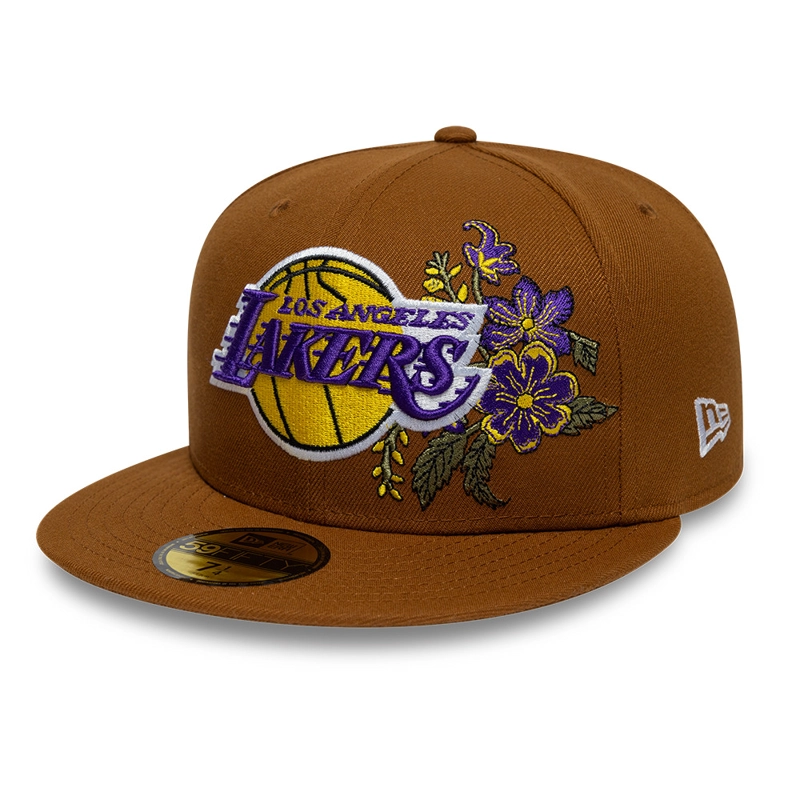 GORRA 59FIFTY NBA LOS ANGELES LAKERS AUTUMN BLOOM BEIGE - 1
