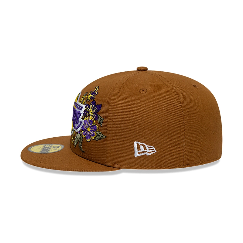 GORRA 59FIFTY NBA LOS ANGELES LAKERS AUTUMN BLOOM BEIGE - 4