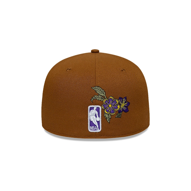 GORRA 59FIFTY NBA LOS ANGELES LAKERS AUTUMN BLOOM BEIGE - 6