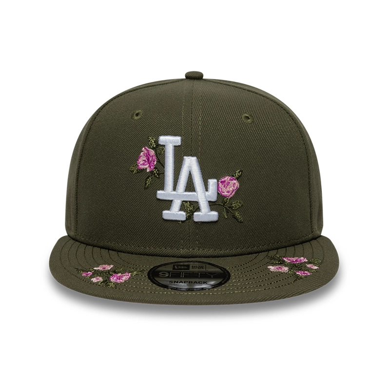 GORRA 9FIFTY MLB LOS ANGELES DODGERS PASTEL FLORAL VERDE - 2