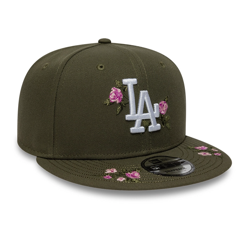 GORRA 9FIFTY MLB LOS ANGELES DODGERS PASTEL FLORAL VERDE - 3
