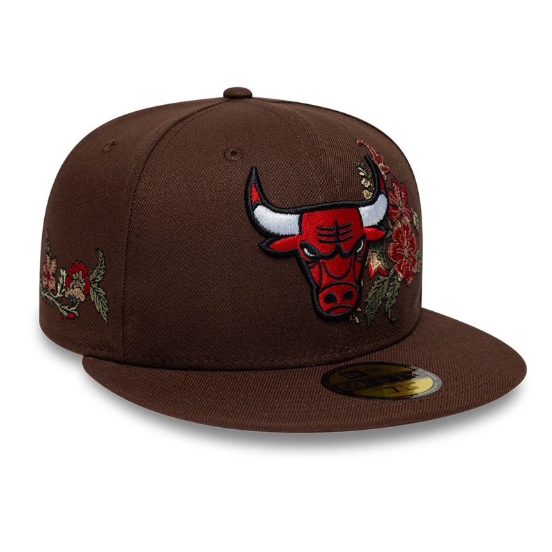 GORRA 59FIFTY NBA CHICAGO BULLS AUTUMN BLOOM MARRON - 2