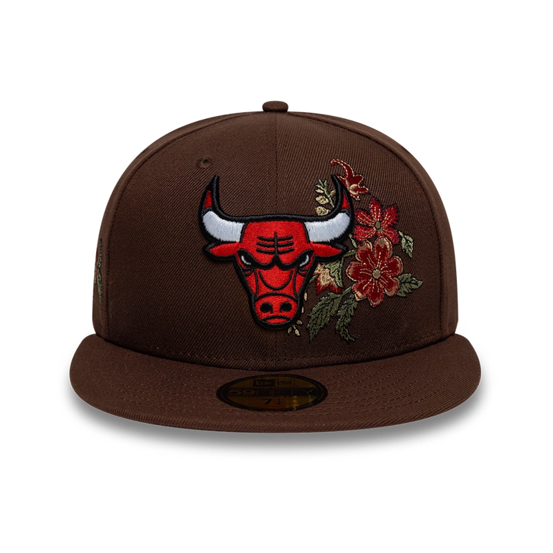 GORRA 59FIFTY NBA CHICAGO BULLS AUTUMN BLOOM MARRON - 3