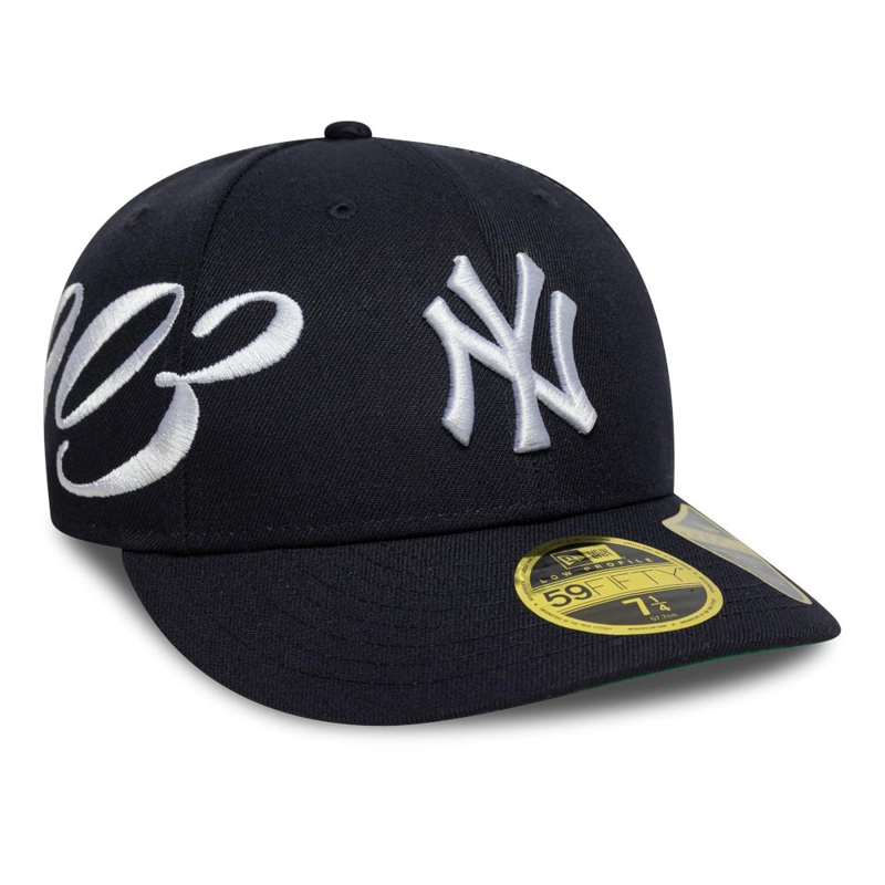 GORRA LP 59FIFTY MLB NEW YORK YANKEES SCRIPT AZUL M. - 2