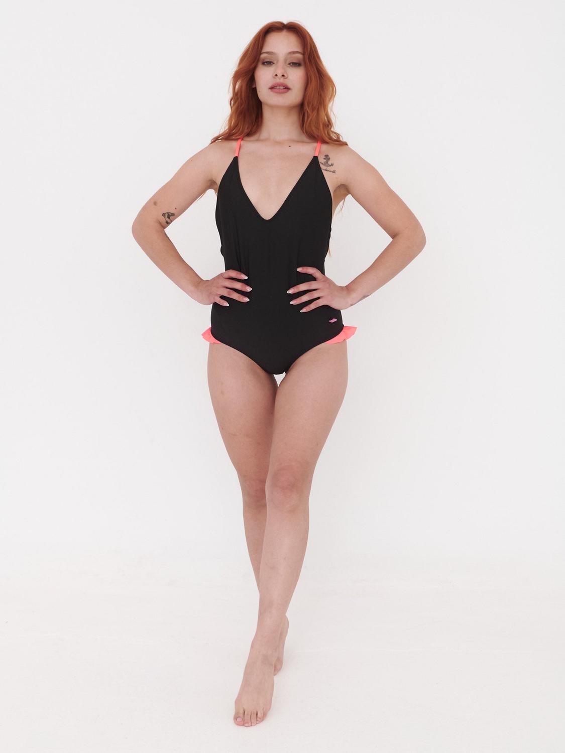 TRAJE DE BAÑO MUJER DAIKIRI BIKINIS ENTERO BONDI NEGRO PROTECCIÓN UV 50+ - 7
