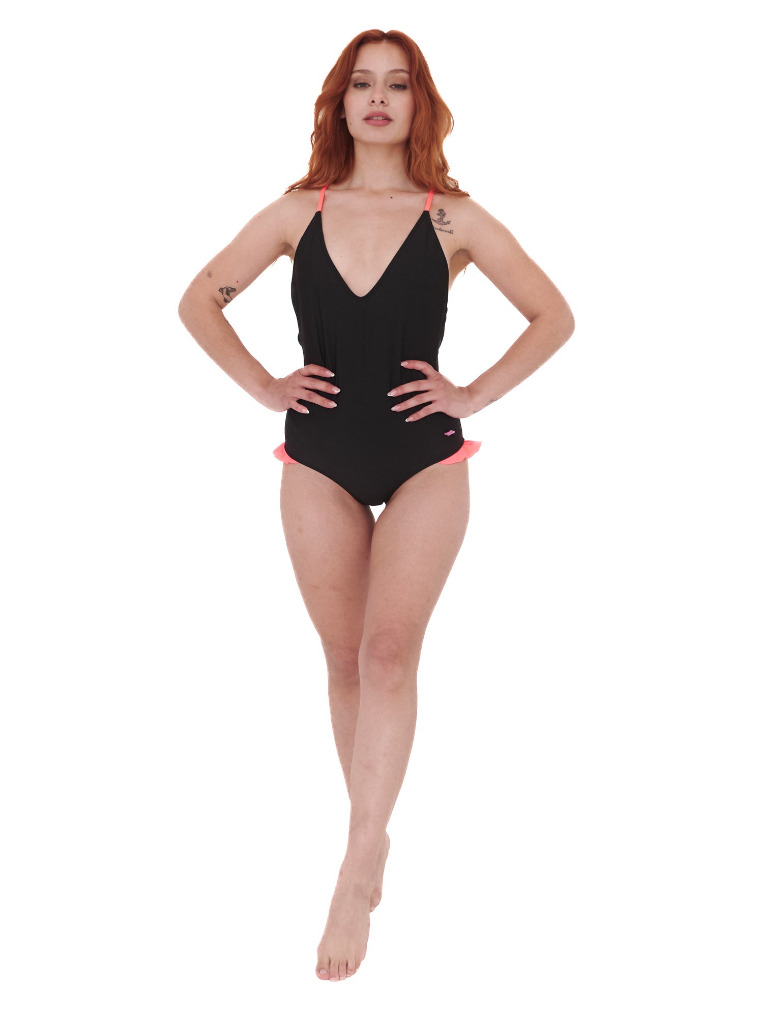 TRAJE DE BAÑO MUJER DAIKIRI BIKINIS ENTERO BONDI NEGRO PROTECCIÓN UV 50+ - 8