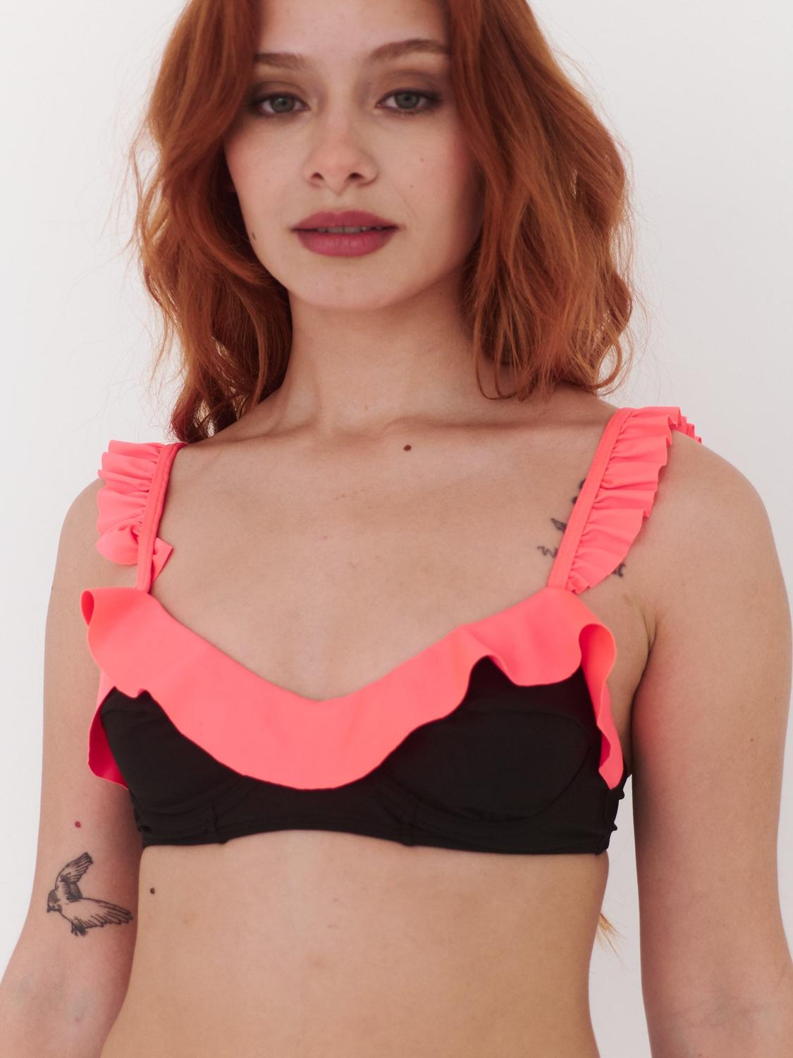 BIKINI MUJER DAIKIRI BIKINIS TOP DE NIZA NEGRO - 1