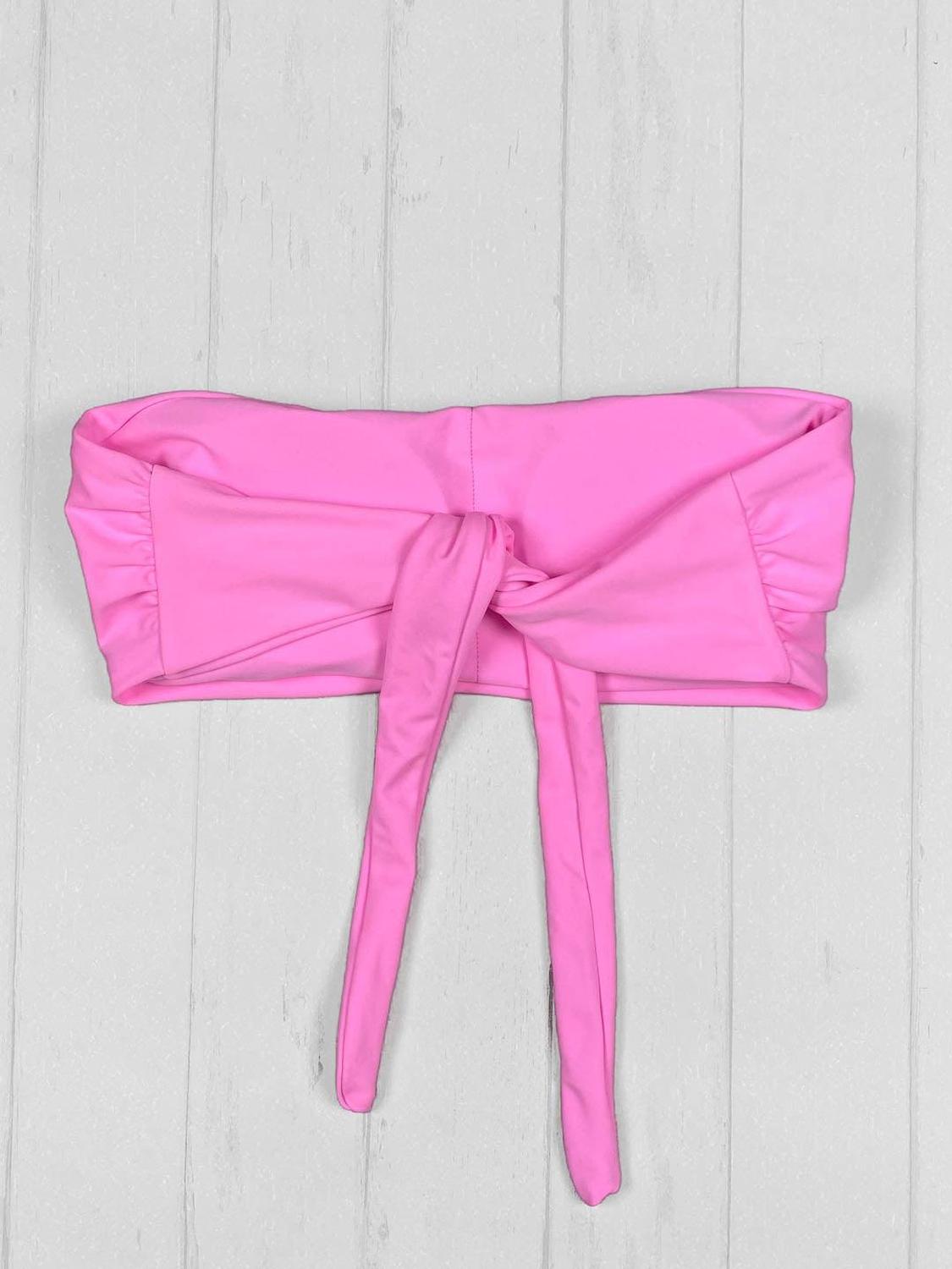 BIKINI MUJER DAIKIRI BIKINIS TOP DE STRAPLESS ROSA - 8