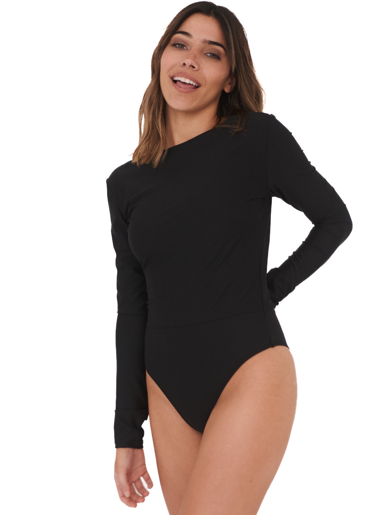 TRAJE DE BAÑO SURF DAIKIRI MUJER MANGA LARGA NEGRO FILTRO UV50+ - 5