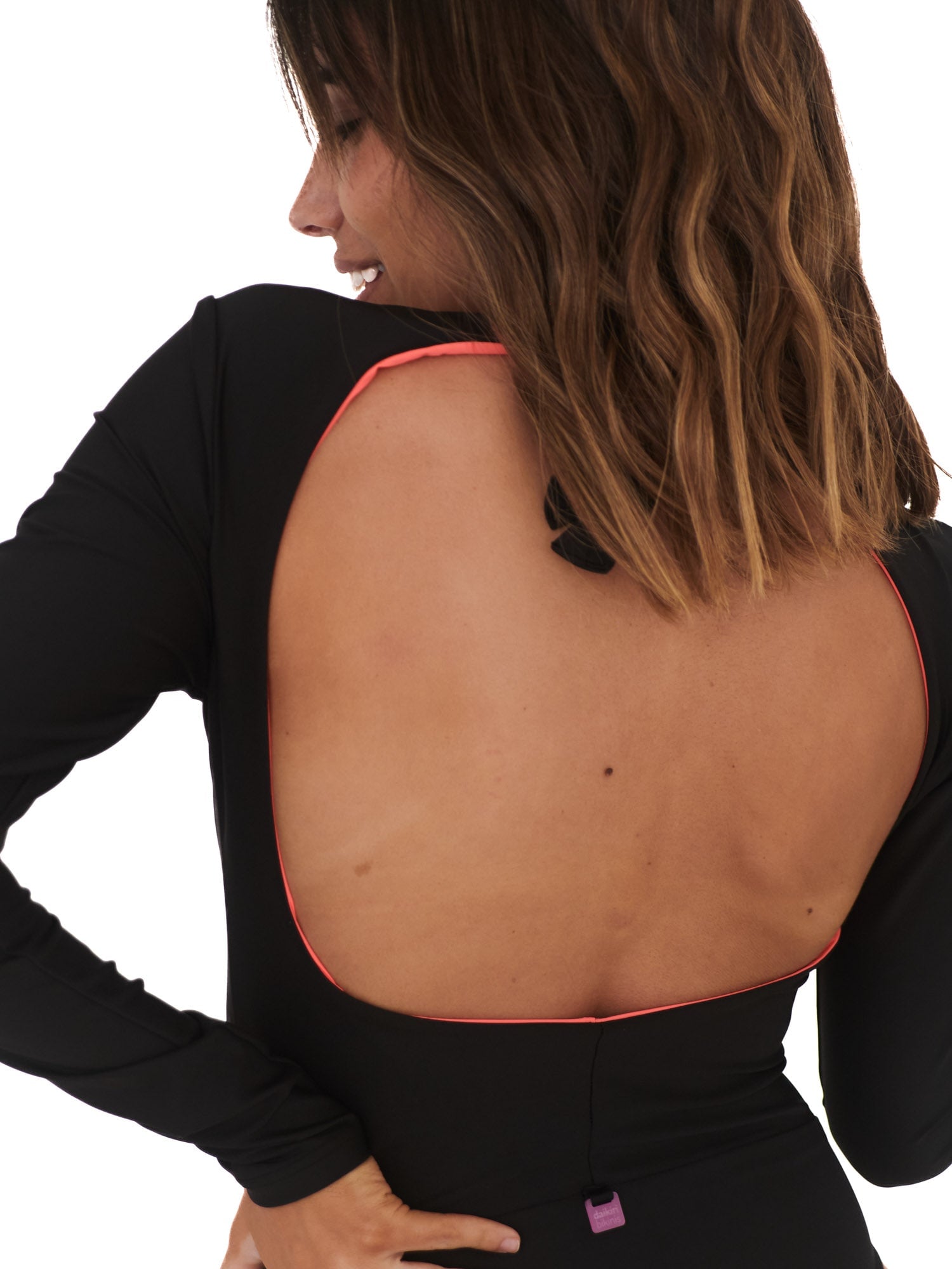 TRAJE DE BAÑO SURF DAIKIRI MUJER MANGA LARGA NEGRO FILTRO UV50+ - 6