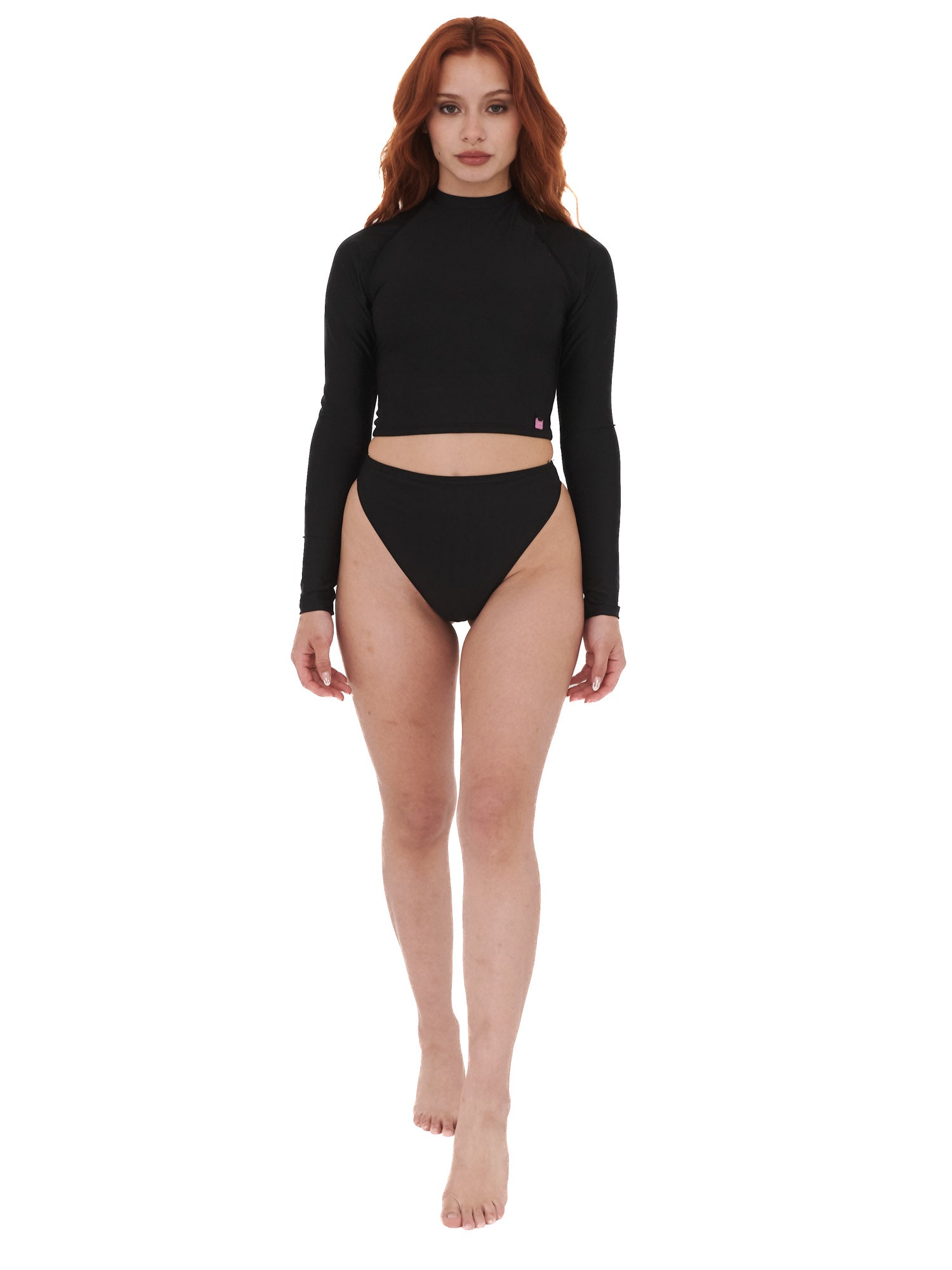 BIKINI SURF DAIKIRI MUJER MANGA LARGA CALZON PIERNA ALTA NEGRO FILTRO UV50+ - 6