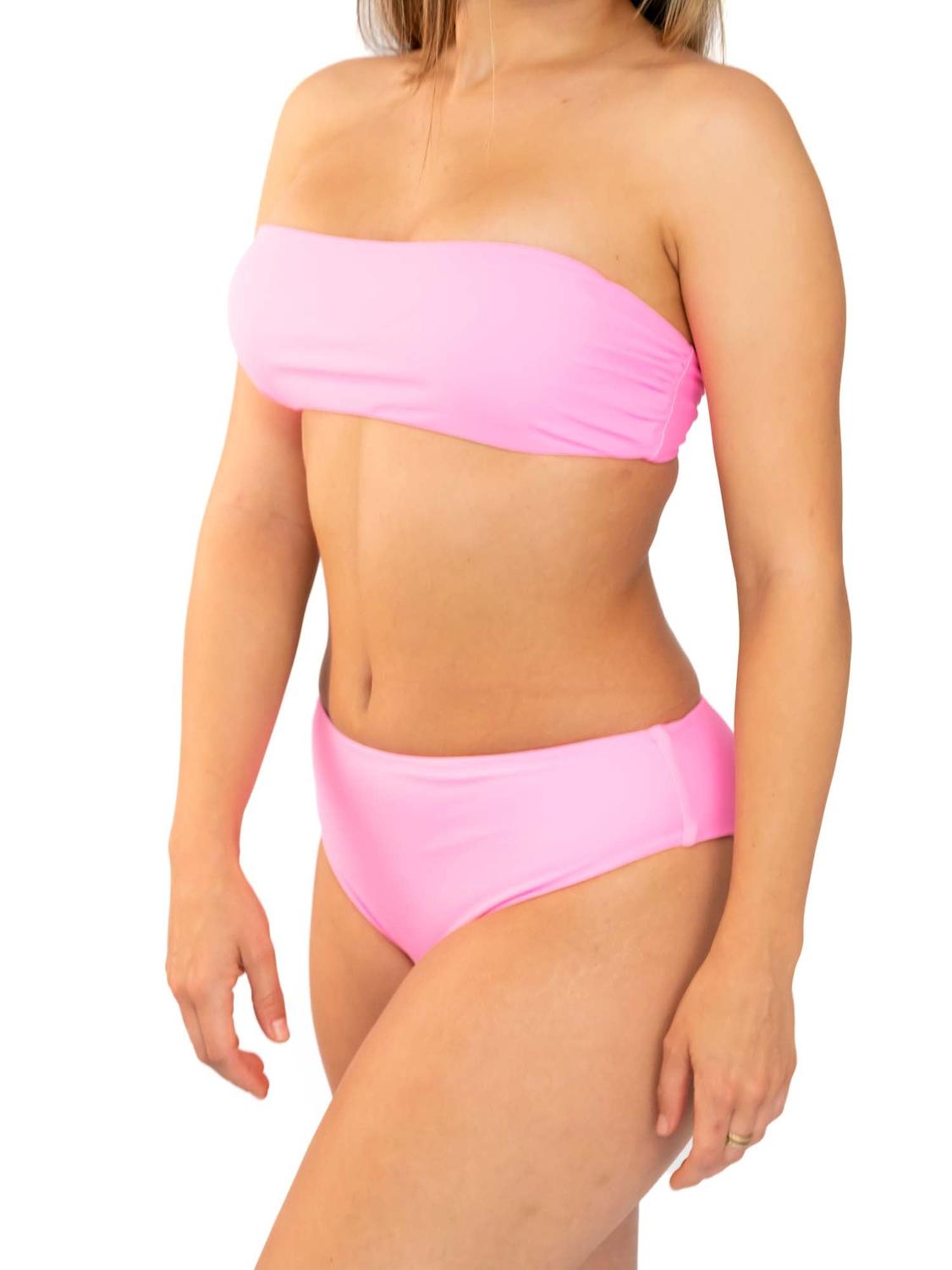 BIKINI MUJER DAIKIRI BIKINIS BOTTOM DE PRETINA ANCHA ROSA - 4