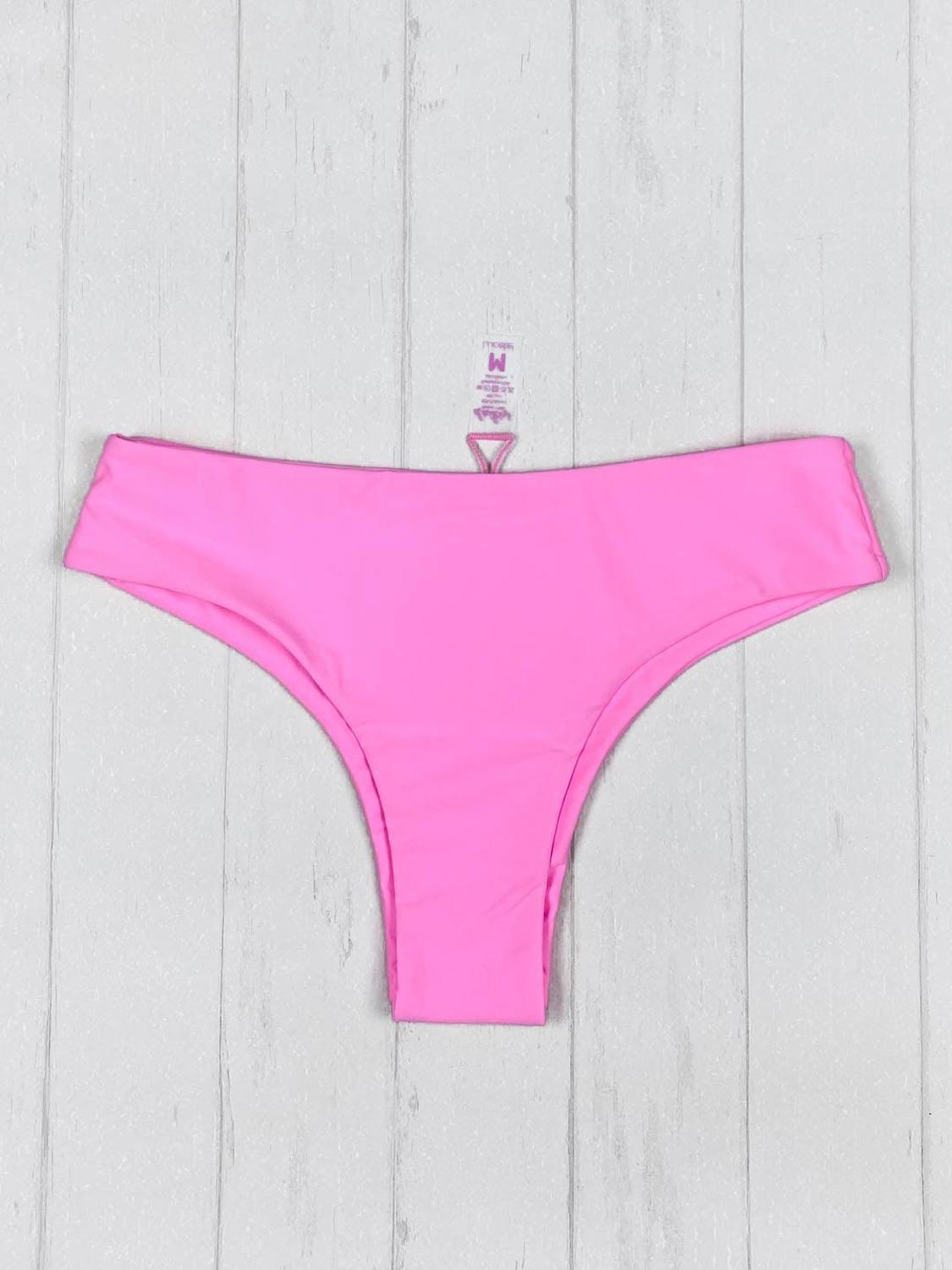 BIKINI MUJER DAIKIRI BIKINIS BOTTOM DE PRETINA ANCHA ROSA - 7