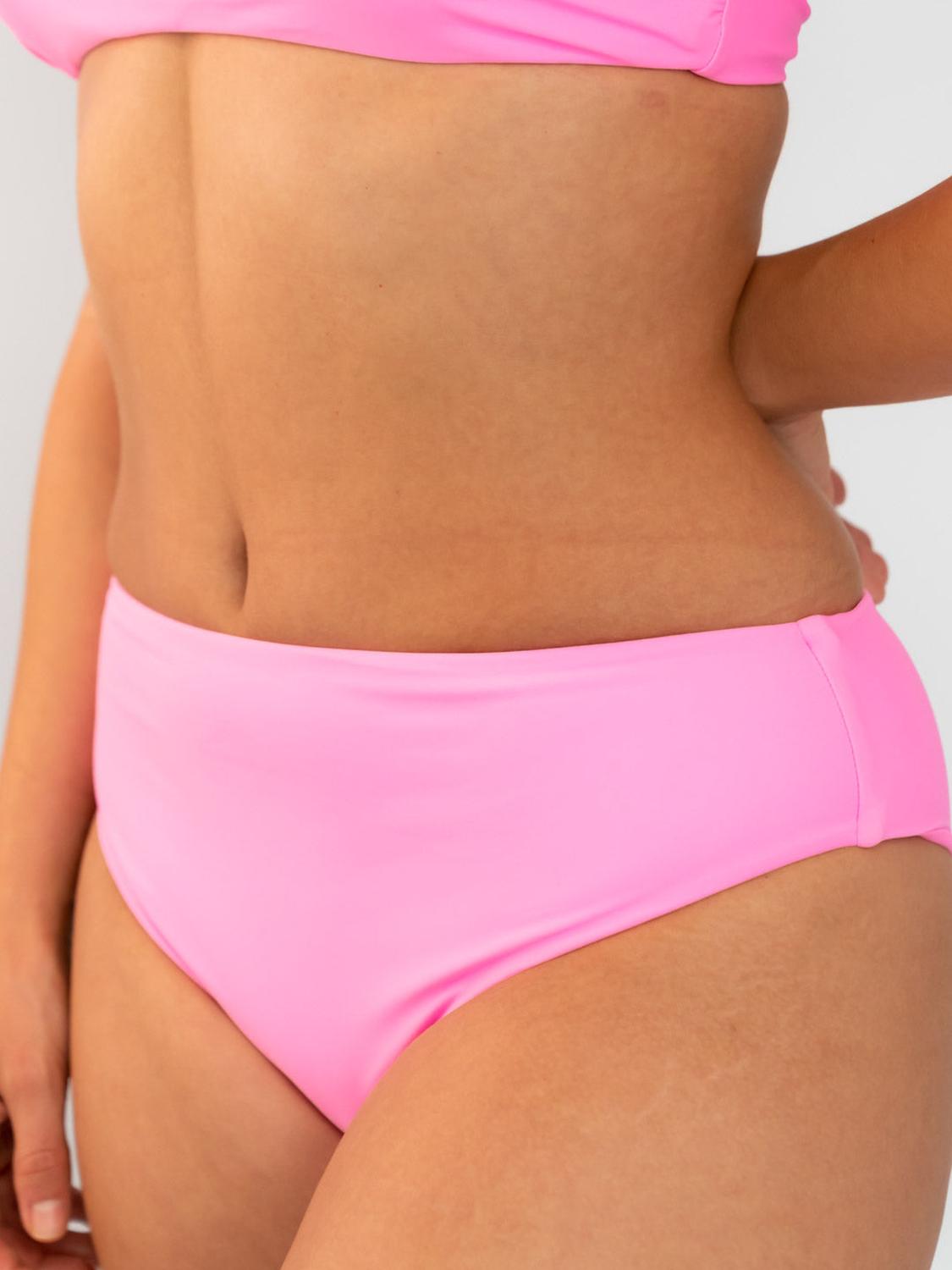 BIKINI MUJER DAIKIRI BIKINIS BOTTOM DE HIGH WAIST ROSA - 1
