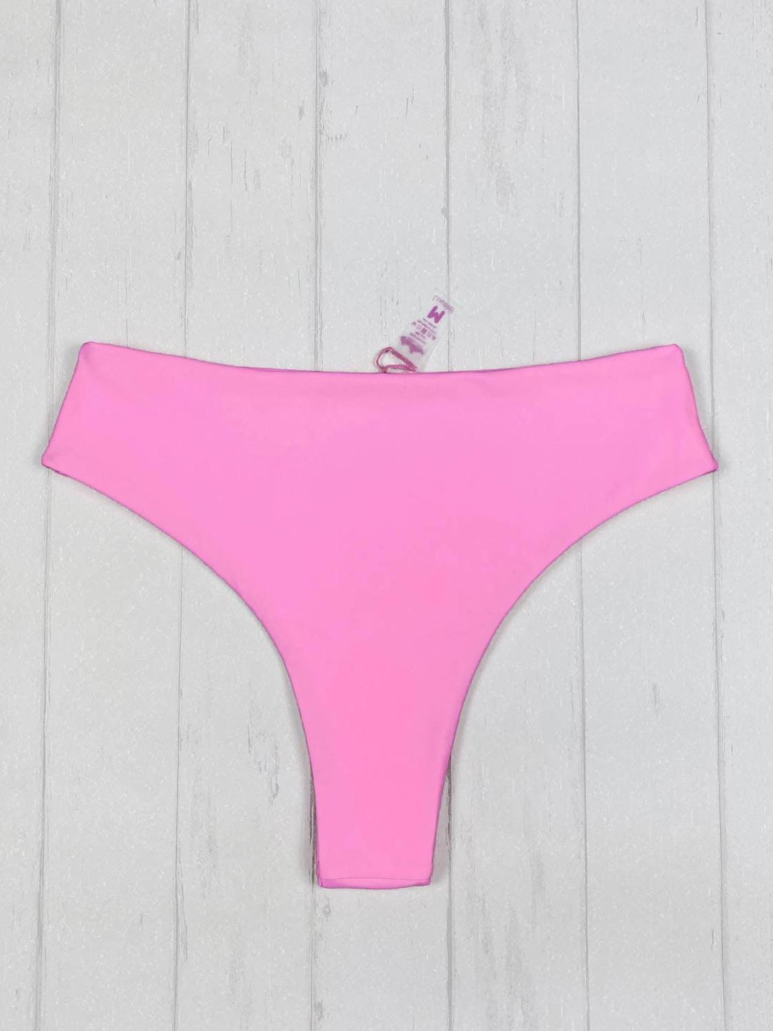 BIKINI MUJER DAIKIRI BIKINIS BOTTOM DE HIGH WAIST ROSA - 4