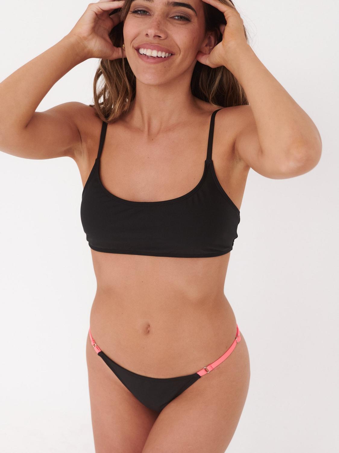 BIKINI DAIKIRI MUJER DEPORTIVO LAZO REGULABLE CADERA NEGRO FILTRO UV50+ - 2