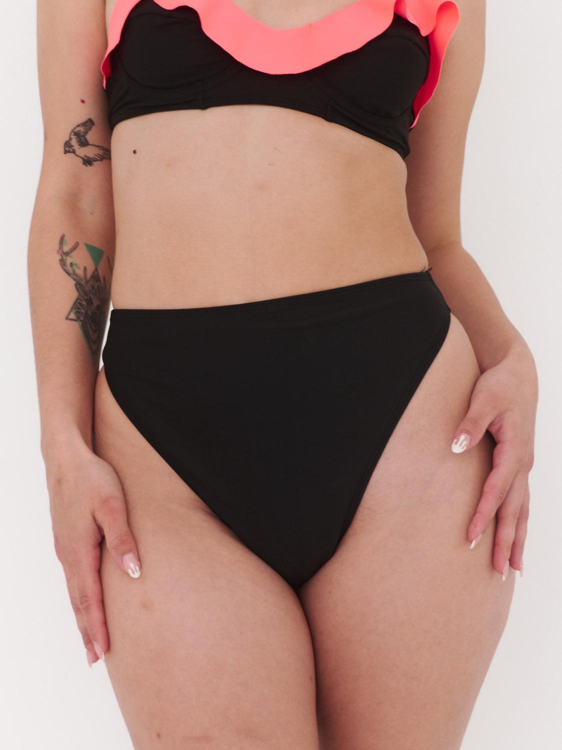 BIKINI MUJER DAIKIRI BIKINIS BOTTOM DE RAGLAN NEGRO - 1
