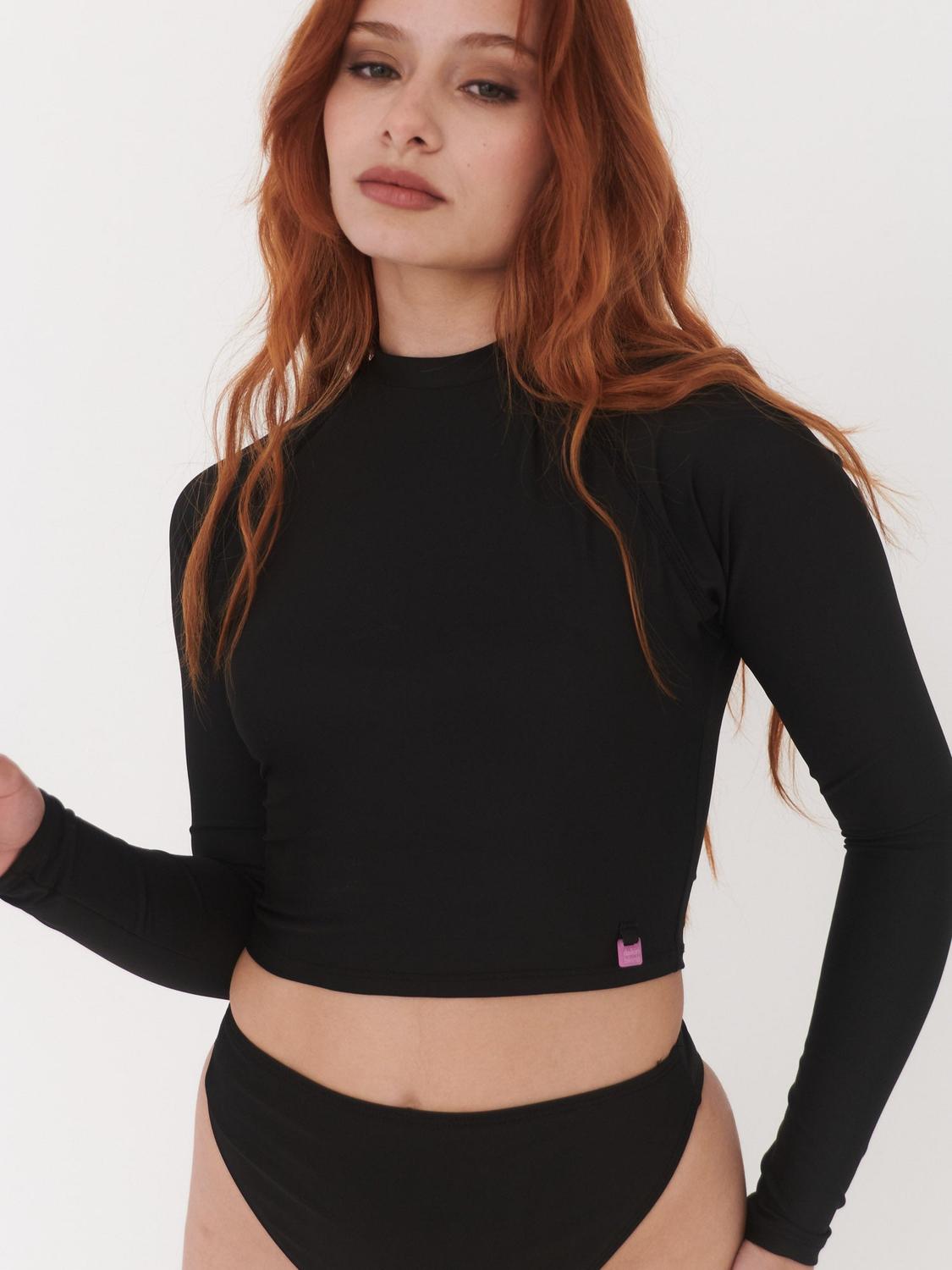 POLERA SURF MUJER DAIKIRI BIKINIS MUNDAKA NEGRO - 1