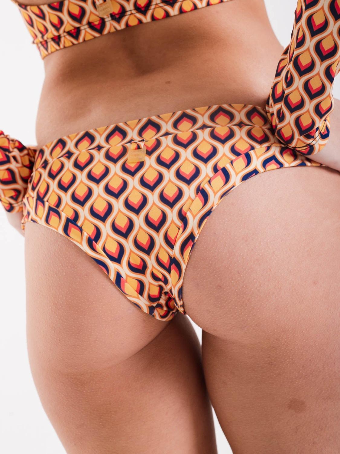 BIKINI MUJER DAIKIRI BIKINIS ARUBA BOTTOM DE ESTAMPADO CREMA CULOTE EXTRA COMFORT PROTECCIÓN UV 50+ - 2
