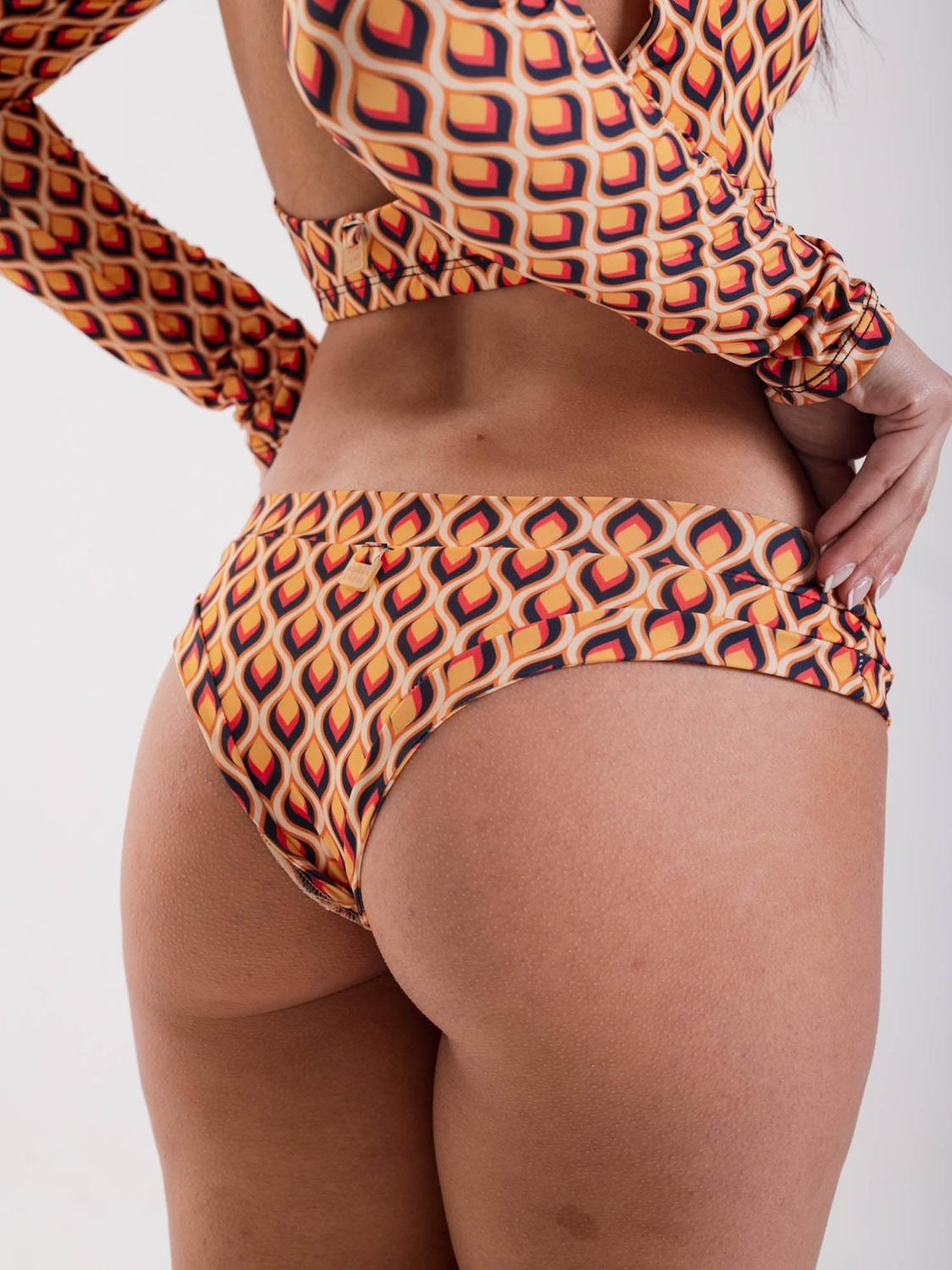 BIKINI MUJER DAIKIRI BIKINIS ARUBA BOTTOM DE ESTAMPADO CREMA CULOTE EXTRA COMFORT PROTECCIÓN UV 50+ - 4