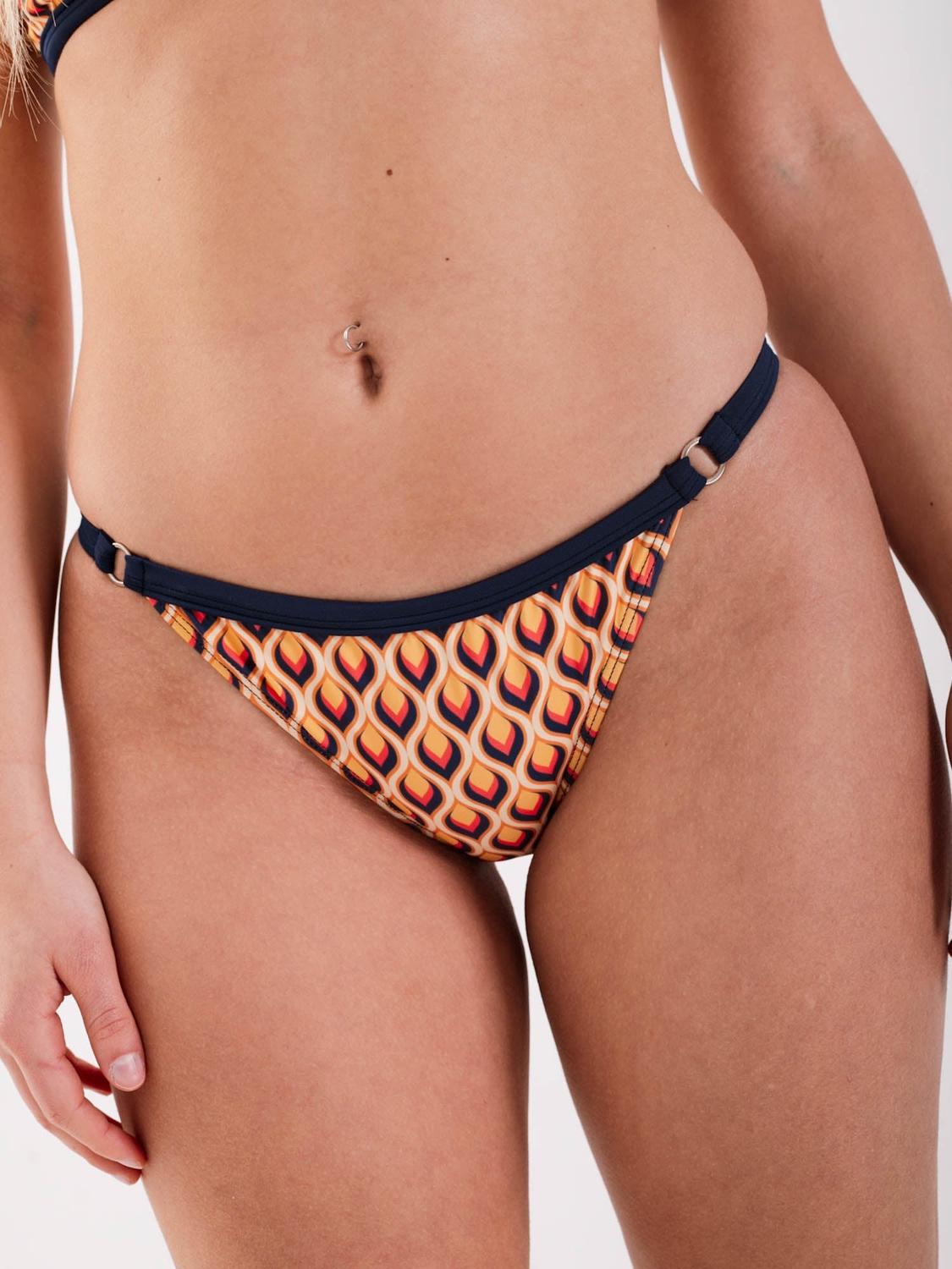 BIKINI MUJER DAIKIRI BIKINIS SYMI BOTTOM DE ESTAMPADO CREMA CULOTE AJUSTABLE PROTECCIÓN UV 50+ - 1