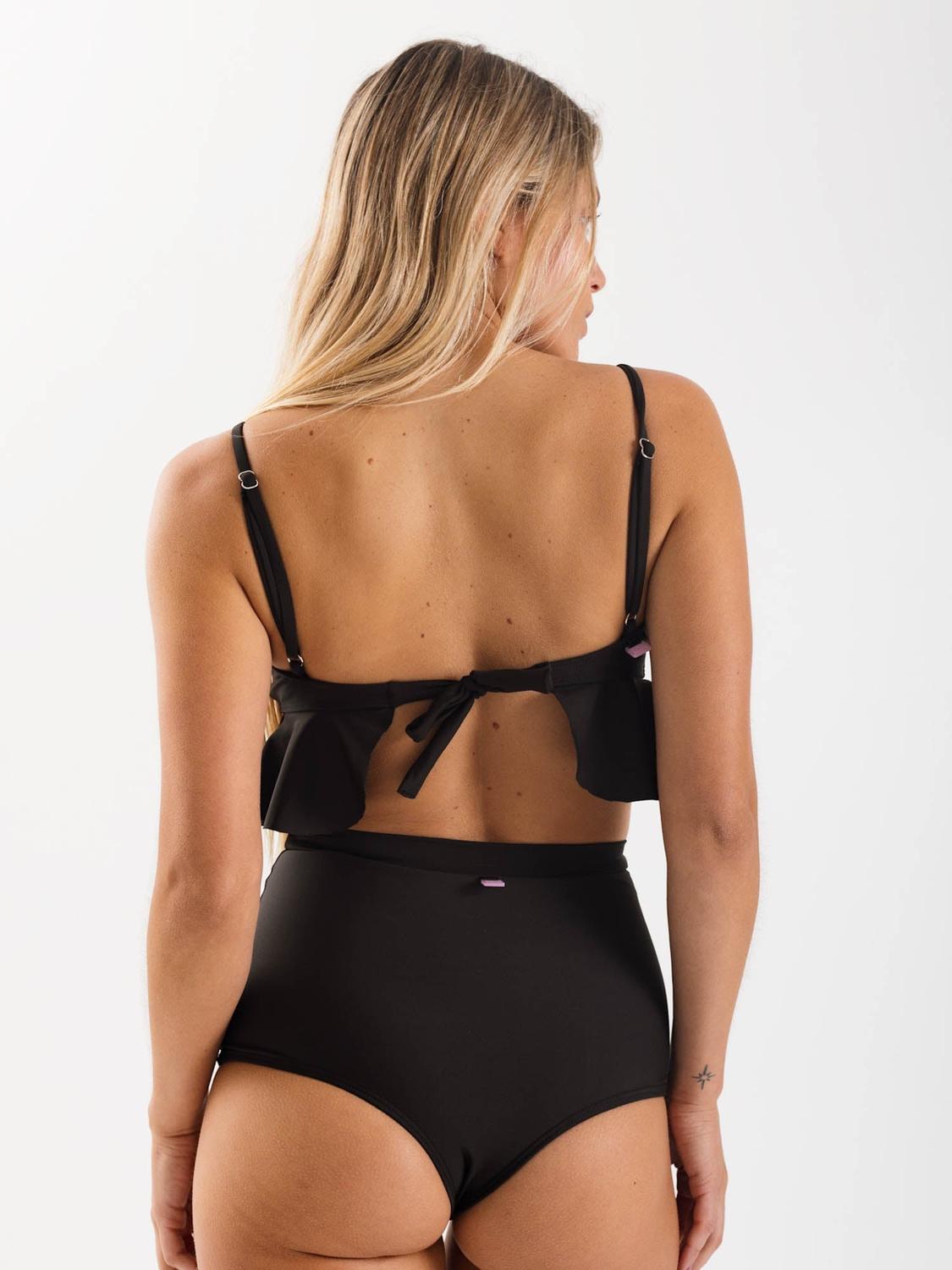 TOP DE BIKINI DAIKIRI MUJER TRIANGULO VOLADOS NEGRO FILTRO UV50+ - 6