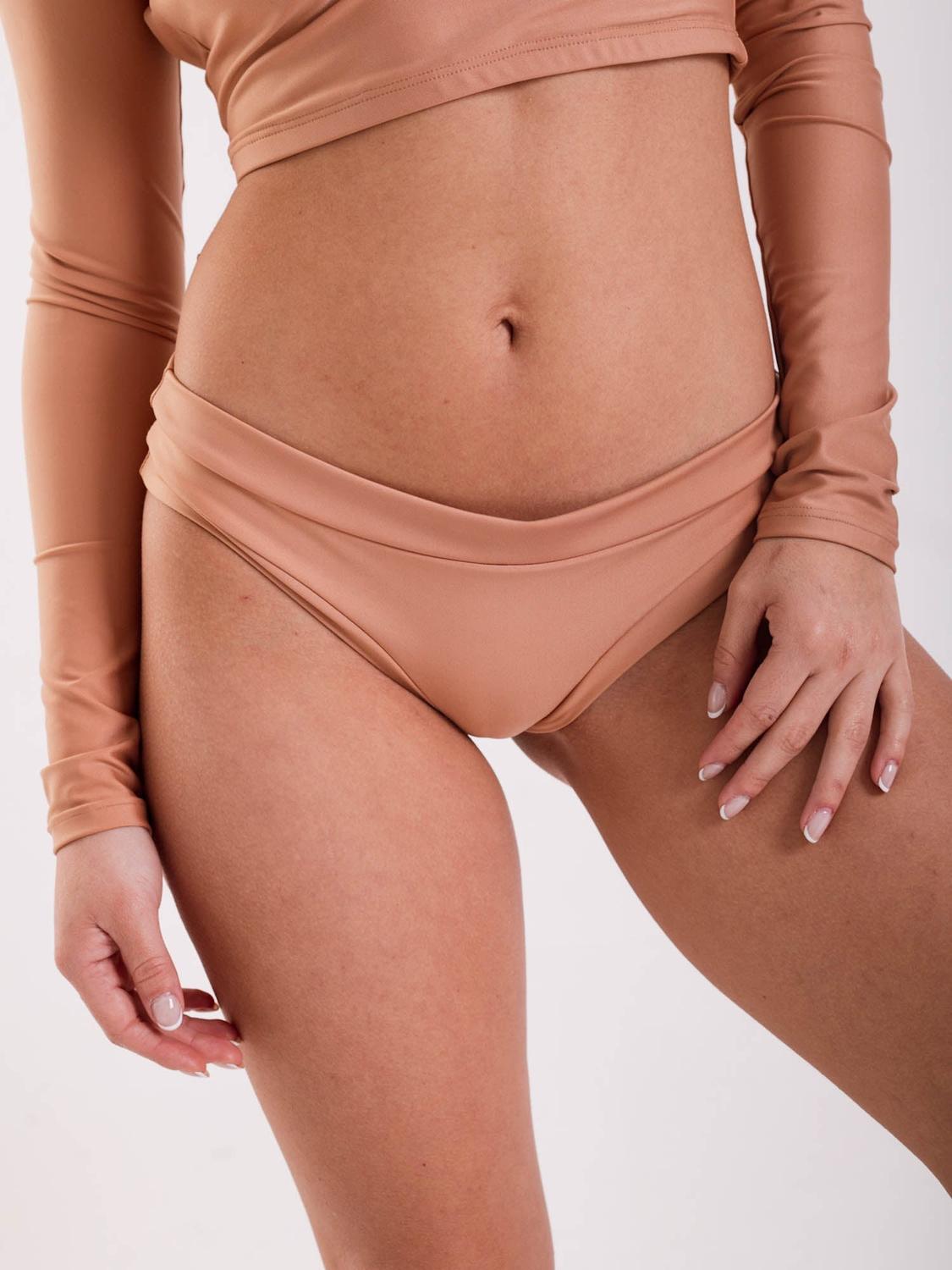BIKINI MUJER DAIKIRI BIKINIS ARUBA BOTTOM DE LISO CAFE CULOTE EXTRA COMFORT PROTECCIÓN UV 50+ - 1
