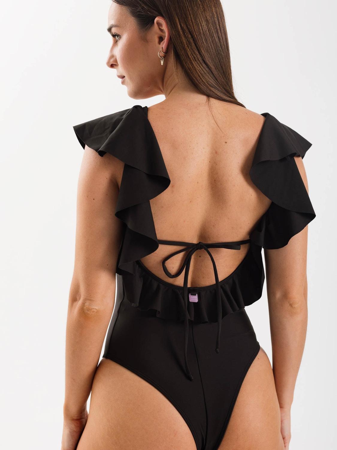 TRAJE DE BAÑO DAIKIRI MUJER VUELOS NEGRO FILTRO UV50+ - 2