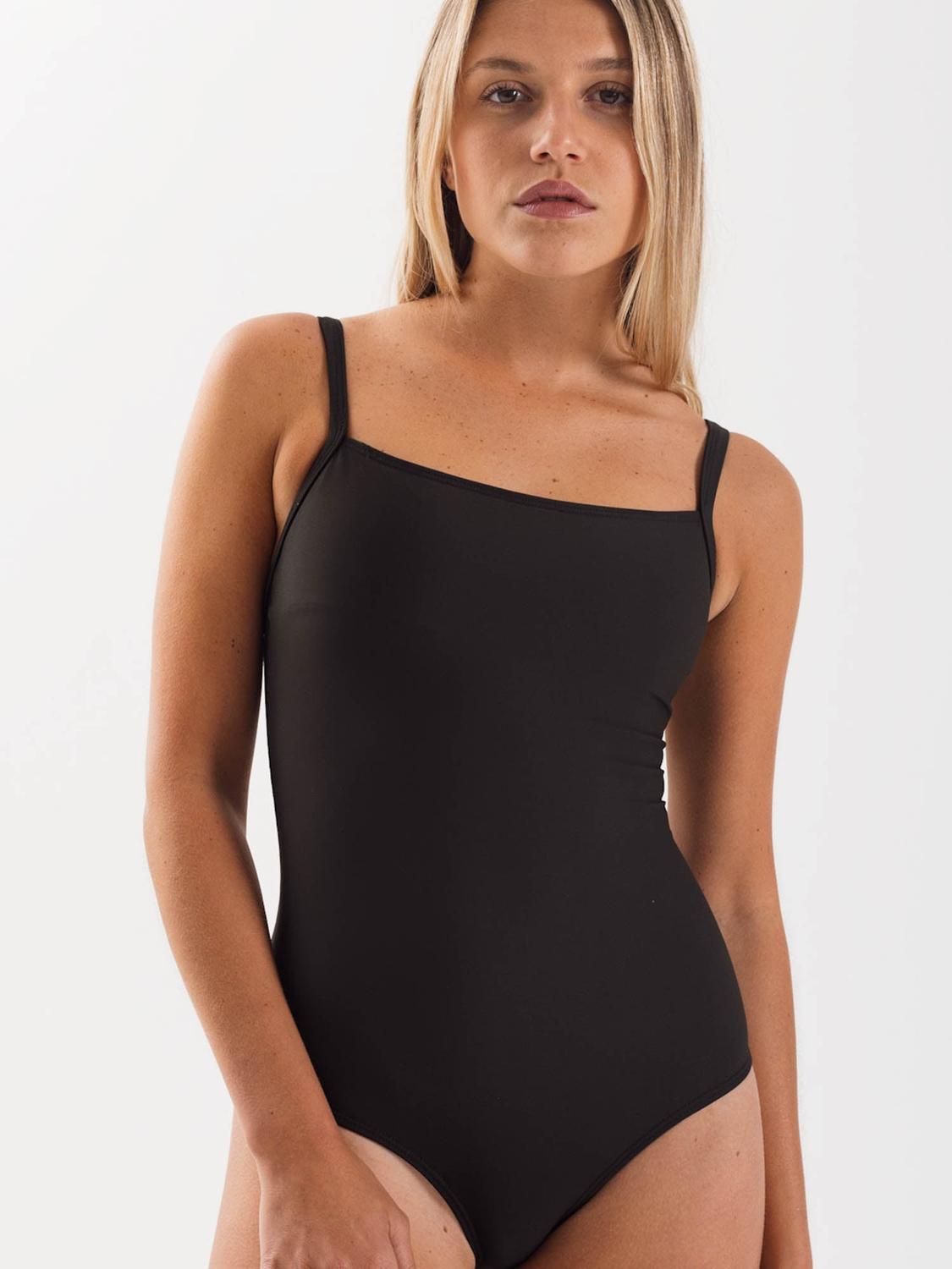 TRAJE DE BAÑO DAIKIRI MUJER ESCOTE CUADRADO NEGRO FILTRO UV50+ - 1