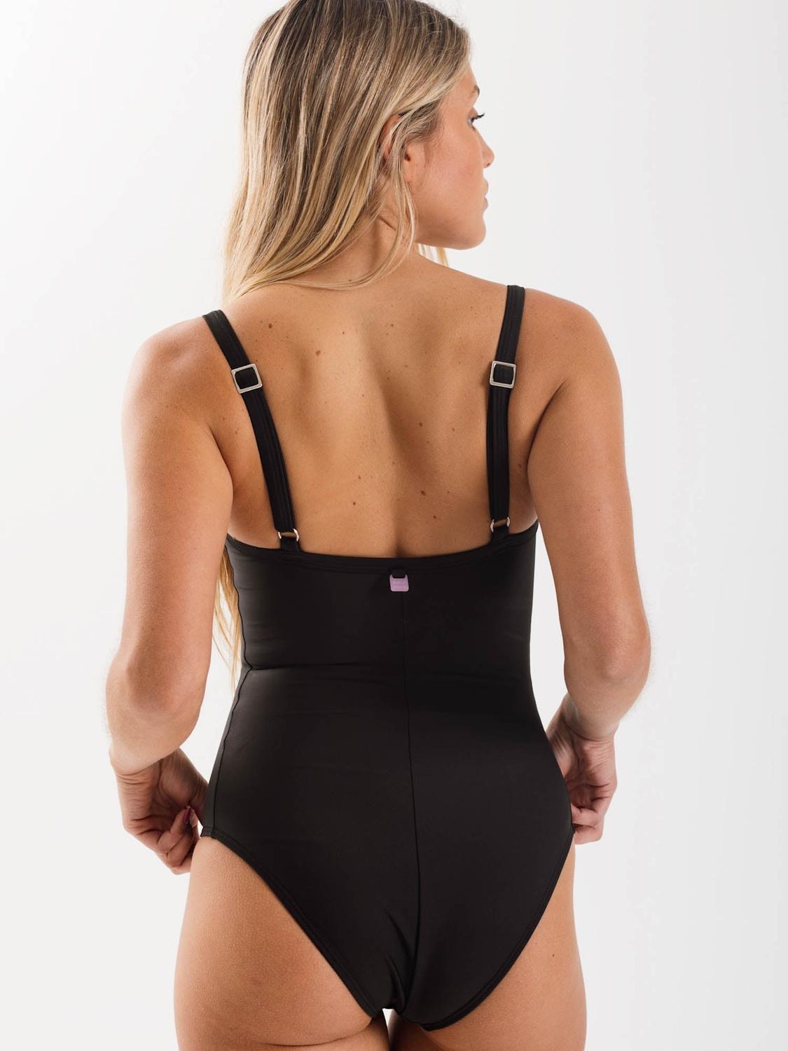 TRAJE DE BAÑO DAIKIRI MUJER ESCOTE CUADRADO NEGRO FILTRO UV50+ - 5