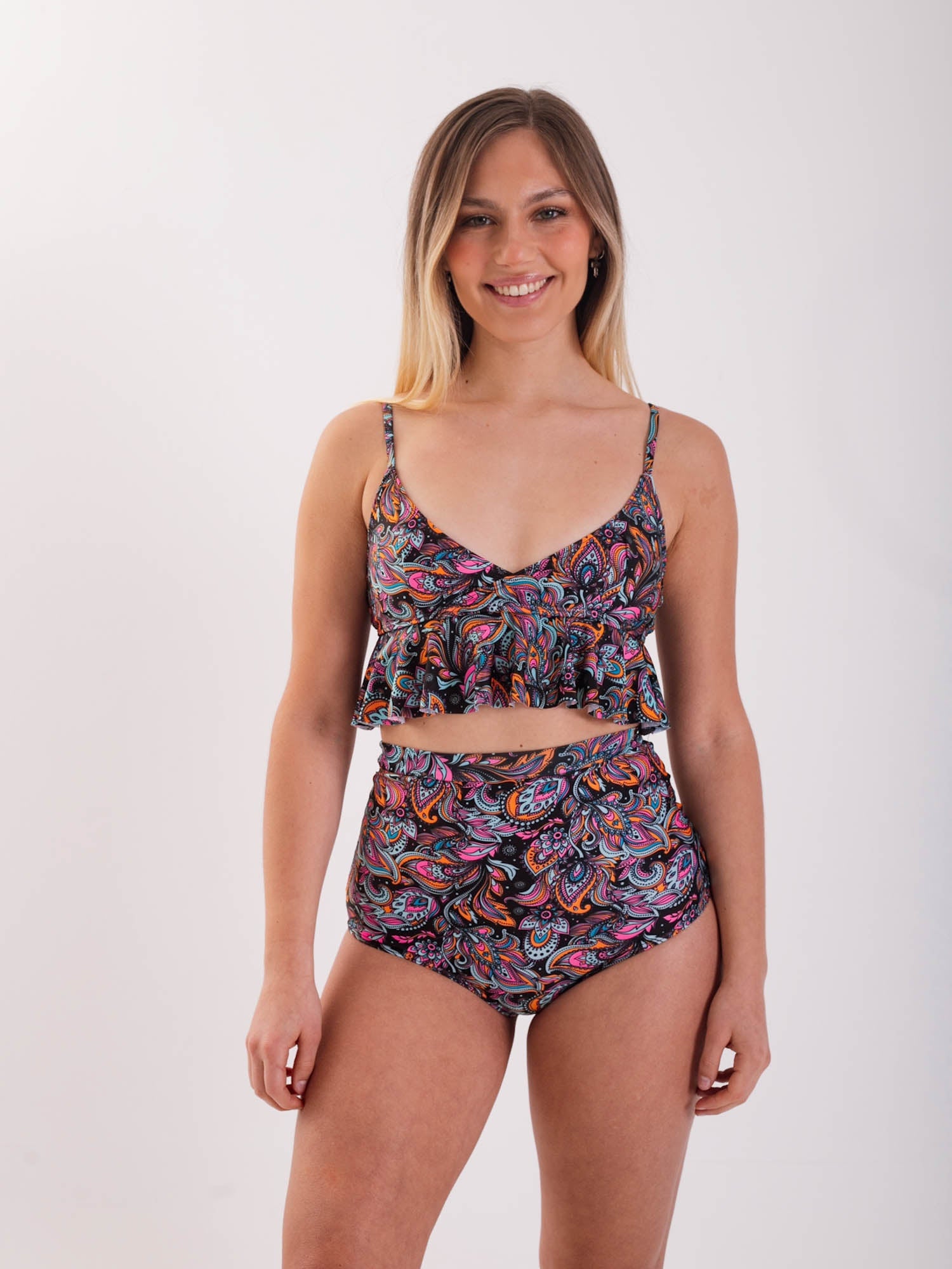 BIKINI MUJER DAIKIRI BIKINIS BROOME BOTTOM ESTAMPADO NEGRO CULOTE EXTRA CONFORT PROTECCIÓN UV 50+ - 6