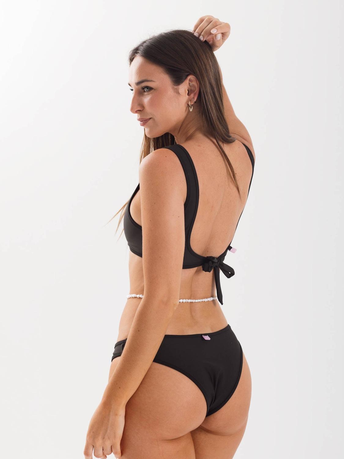 BOTTOM DE BIKINI DAIKIRI MUJER CALZON BORDES NEGRO FILTRO UV50+ - 7
