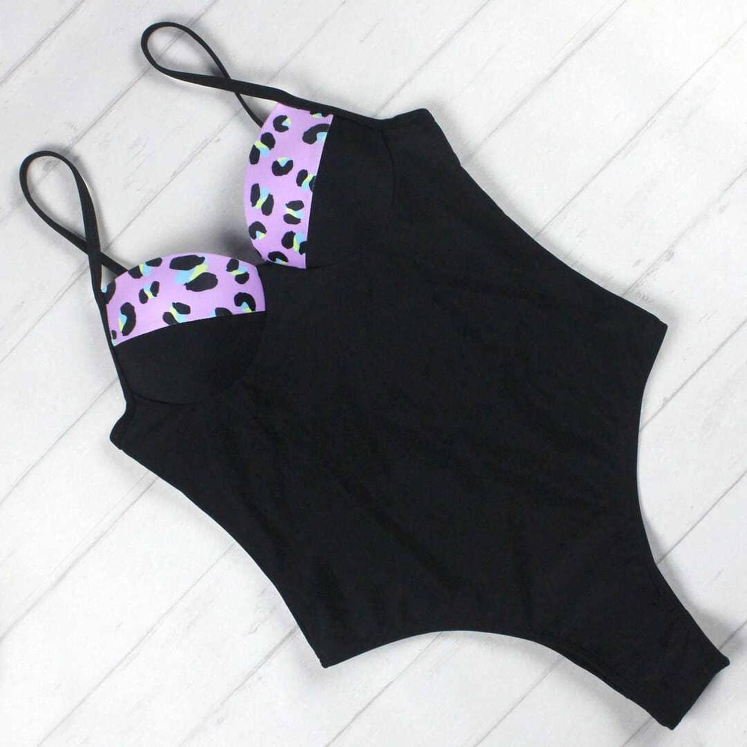 ENTERO BLACK ANIMAL PRINT - 5