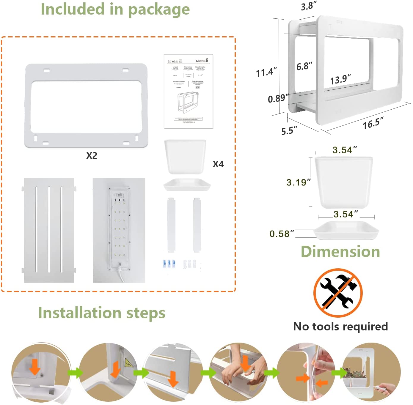 HUERTO GROWLED INTERIOR LED MINIGARDEN CON 4 MACETAS - 4
