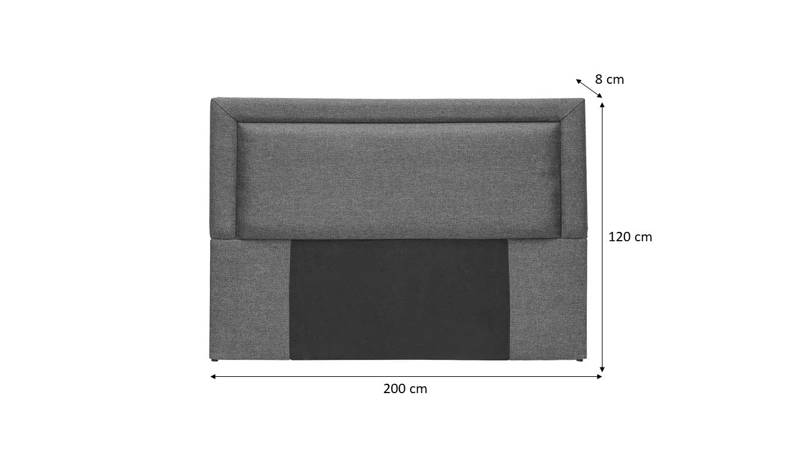 RESPALDO DE CAMA SILVER KING - 3