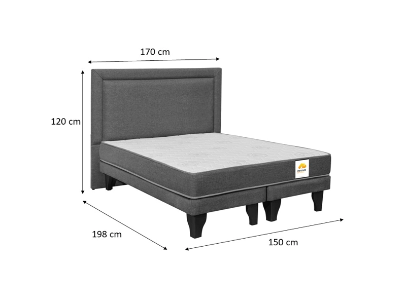 CAMA BD + RESPALDO SILVER 2 PL - 9