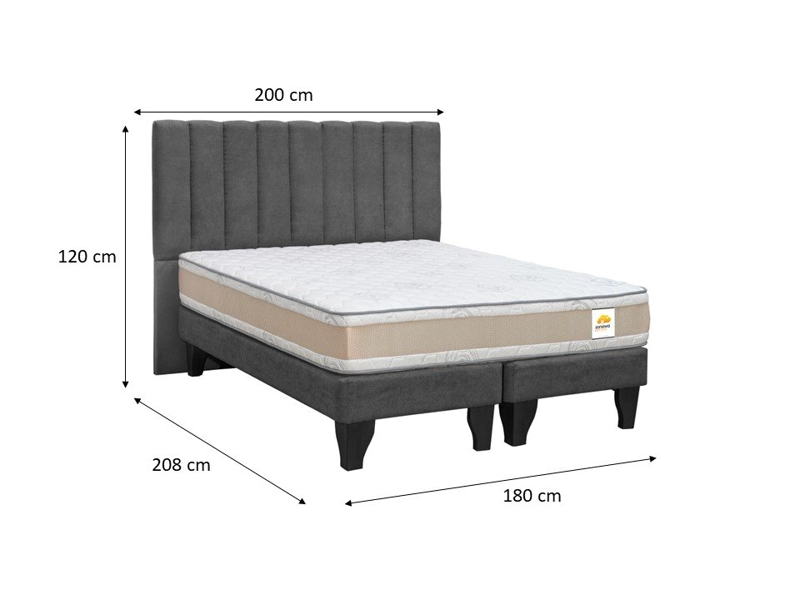 CAMA BD + RESPALDO DREAMS KING - 9