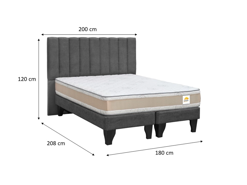 CAMA BD + RESPALDO DREAMS KING - 8