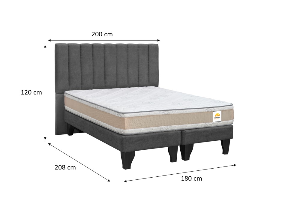CAMA BD + RESPALDO DREAMS KING - 9