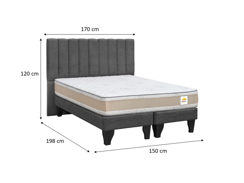 CAMA BD + RESPALDO DREAMS 2 PL - 8