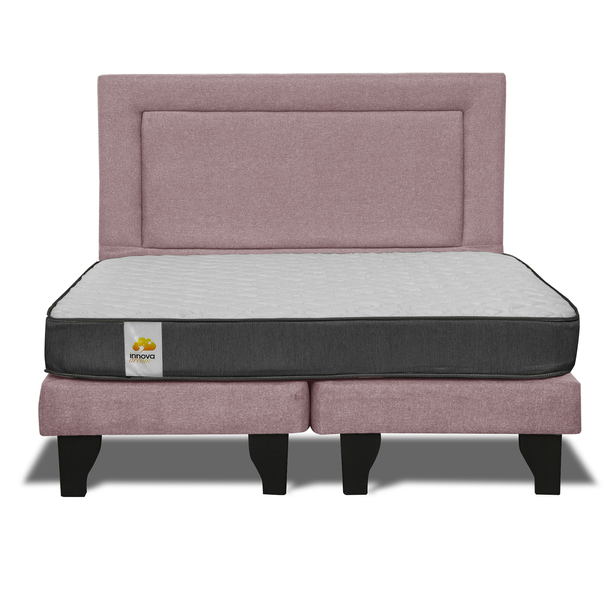 CAMA BD + RESPALDO SILVER KING - 1