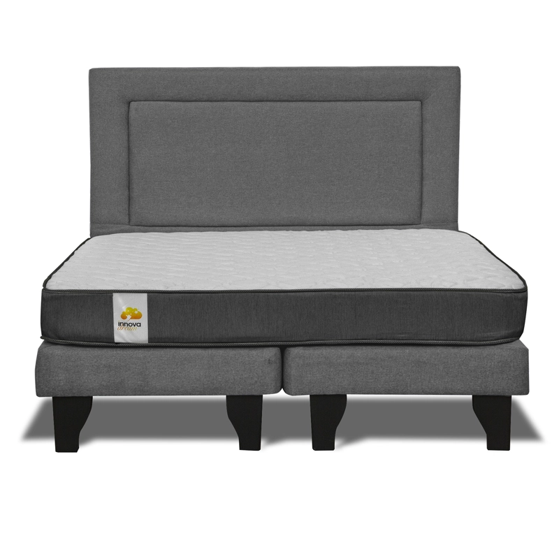 CAMA BD + RESPALDO SILVER KING - 1