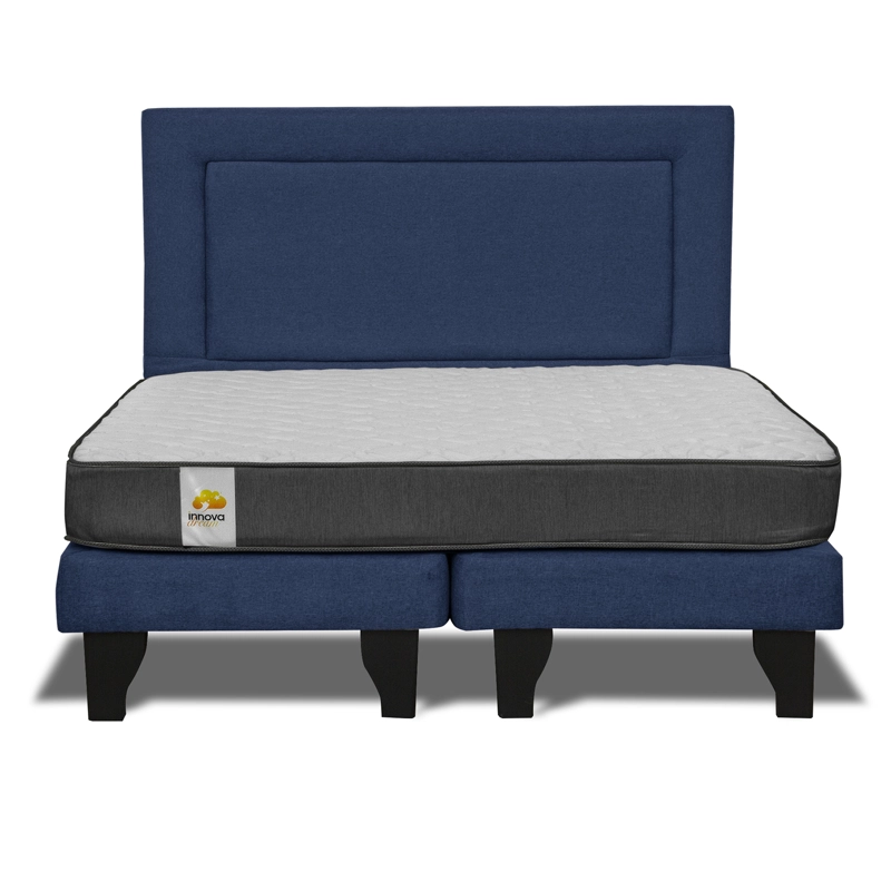 CAMA BD + RESPALDO SILVER KING - 1