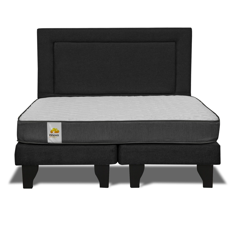 CAMA BD + RESPALDO SILVER KING - 1