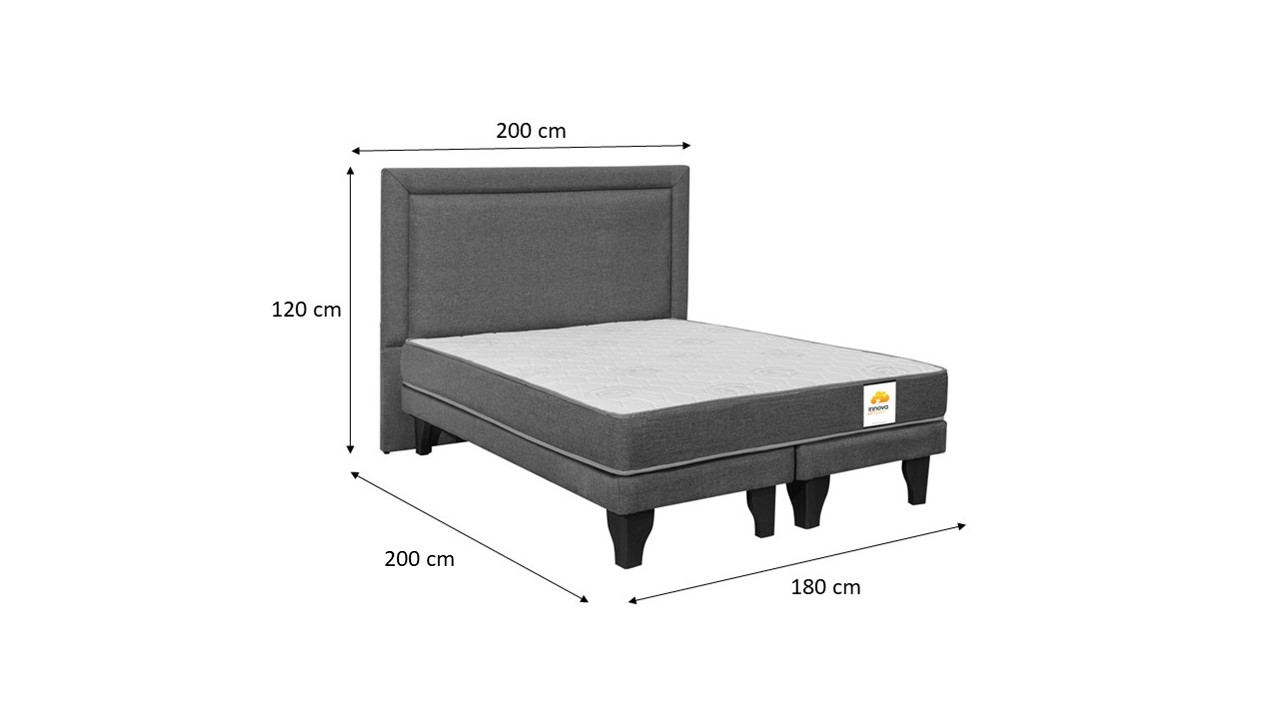 CAMA BD + RESPALDO SILVER KING - 7